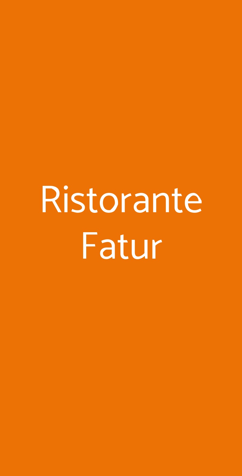 Ristorante Fatur Cisano Bergamasco menù 1 pagina