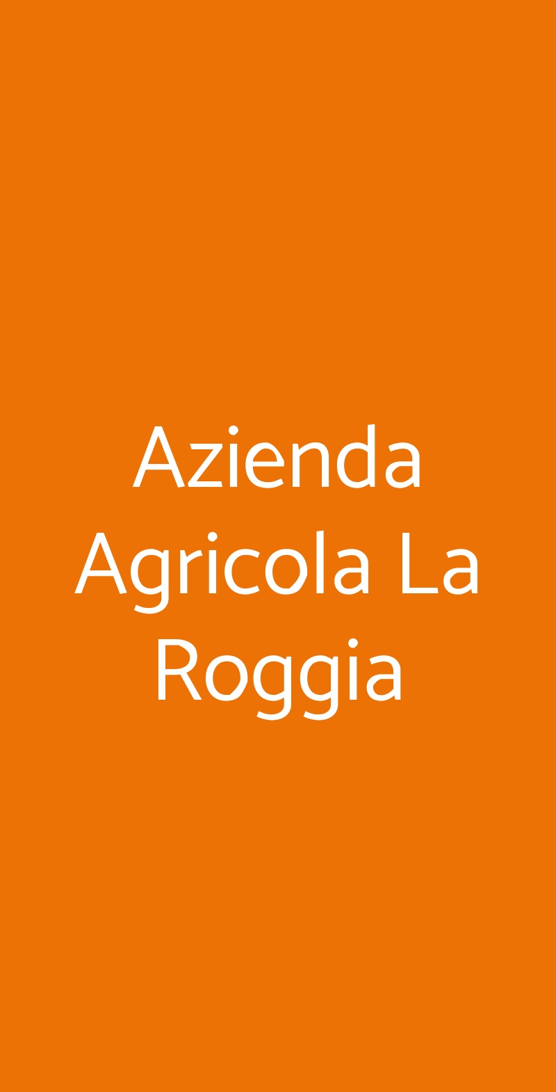 Azienda Agricola La Roggia Veleso menù 1 pagina