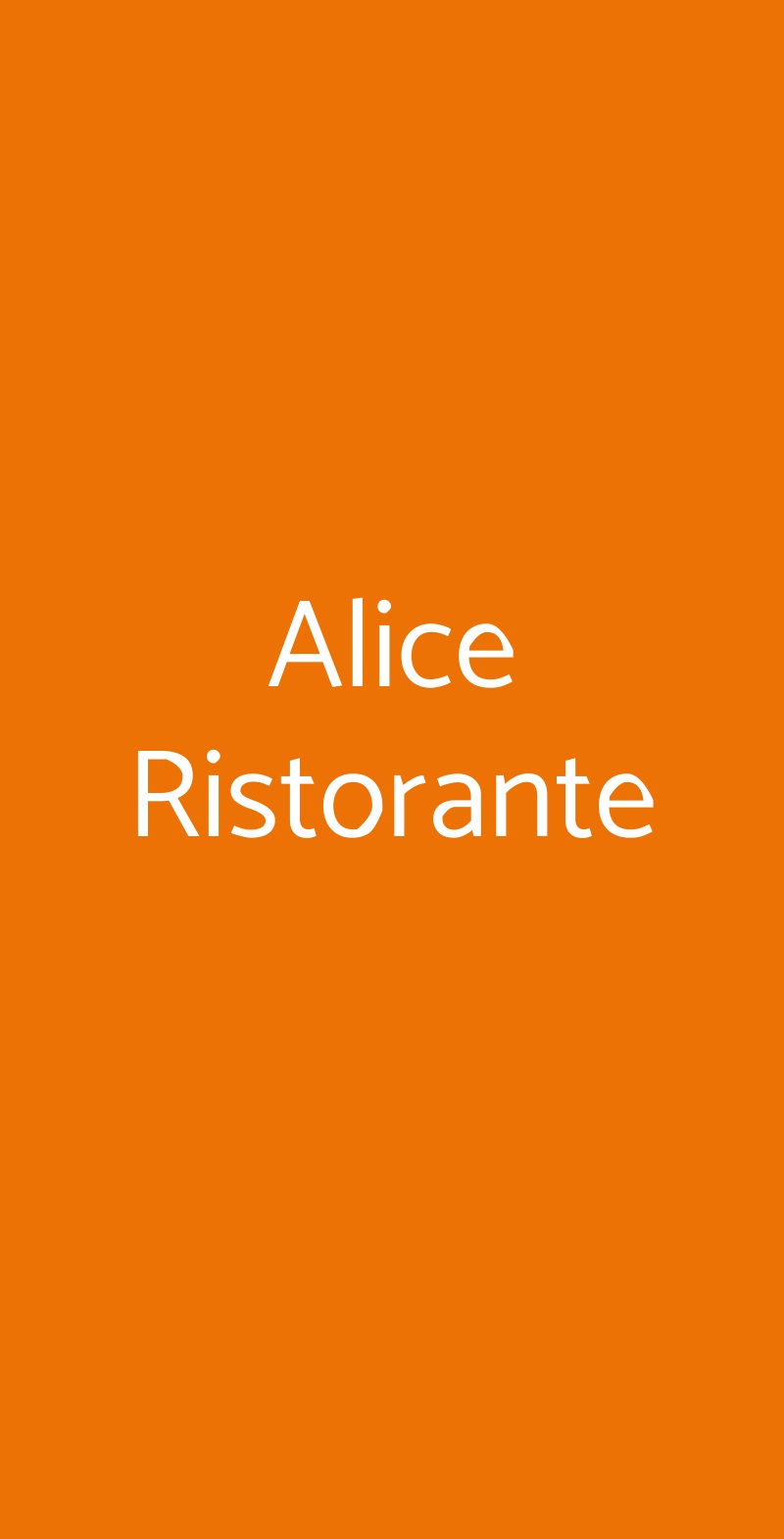 Alice Ristorante Chiari menù 1 pagina