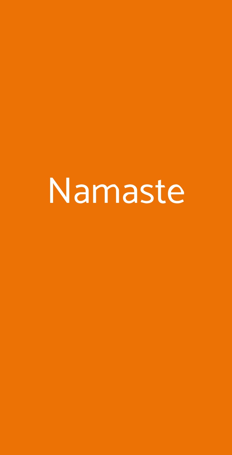 Namaste Como menù 1 pagina