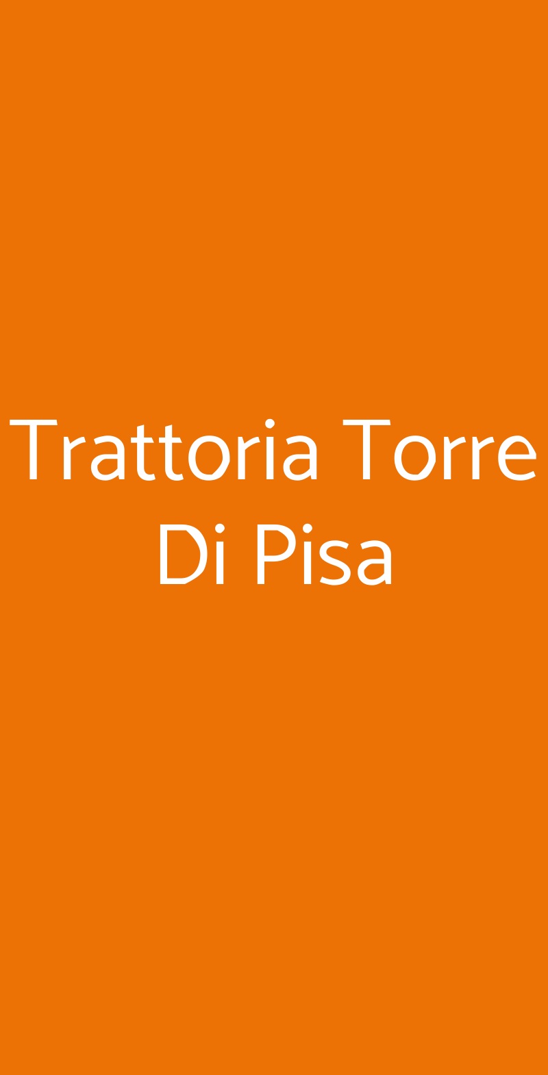 Trattoria Torre Di Pisa Milano menù 1 pagina