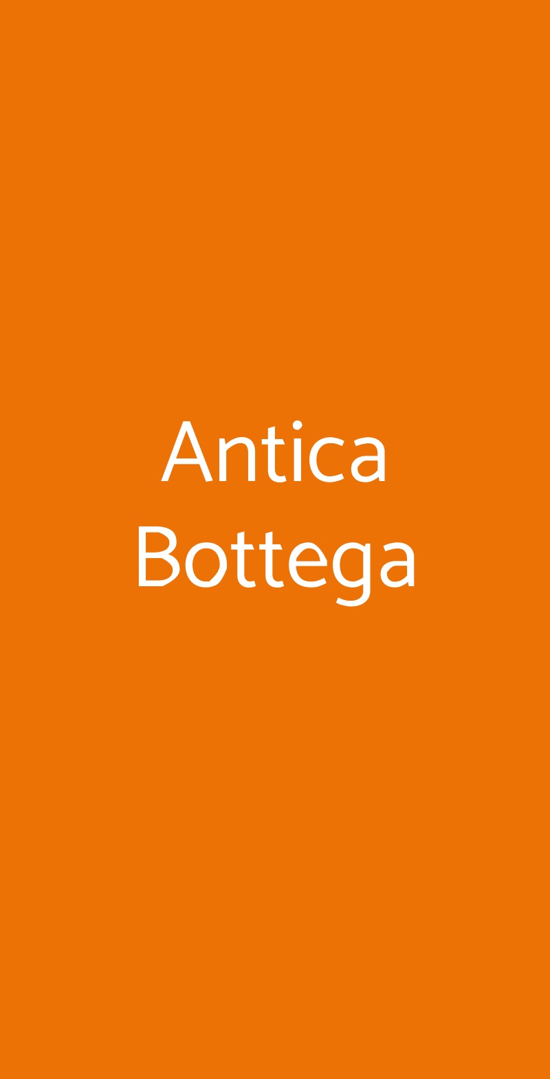 Antica Bottega Biassono menù 1 pagina