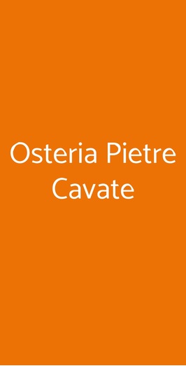 Pietre Cavate, Milano