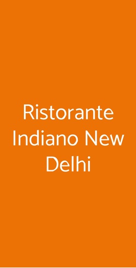 Ristorante Indiano New Delhi