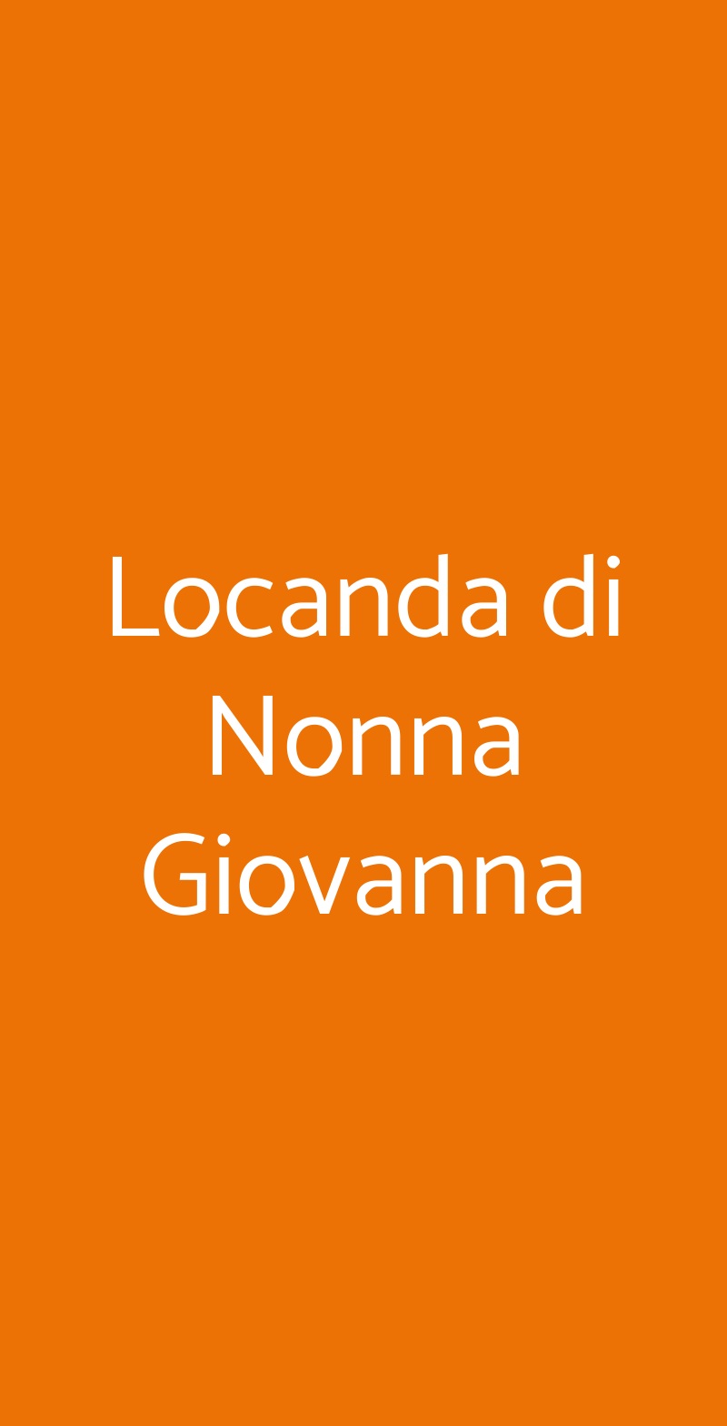 Locanda di Nonna Giovanna Presezzo menù 1 pagina