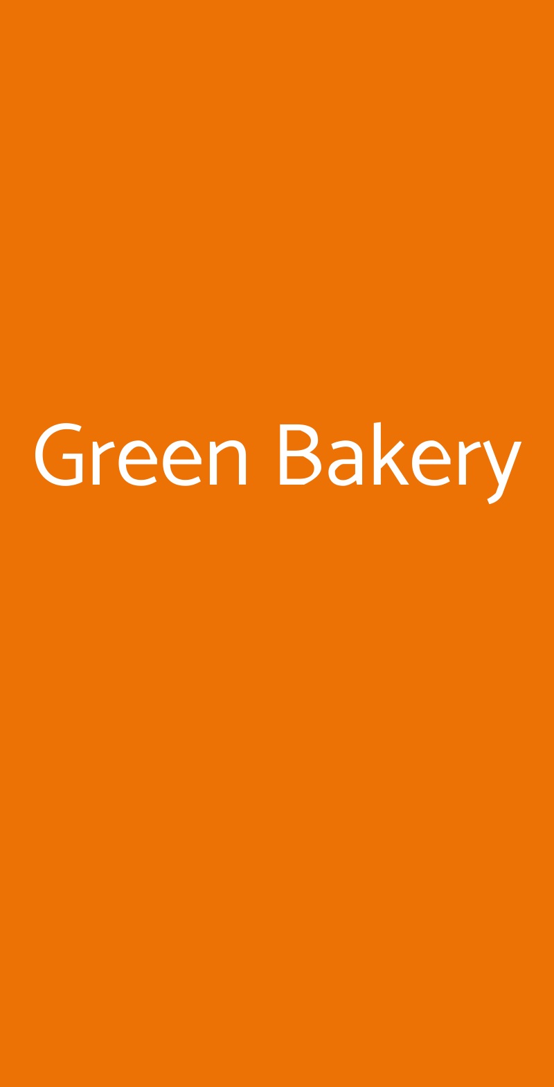 Green Bakery Settala menù 1 pagina