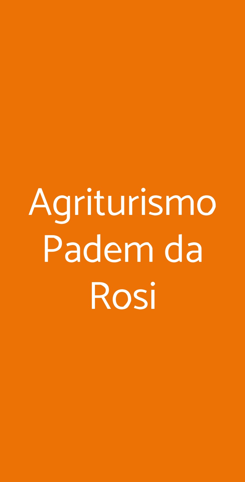 Agriturismo Padem Da Rosi, Fonteno