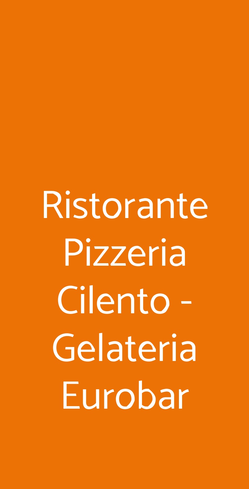 Ristorante Pizzeria Cilento - Gelateria Eurobar Sirmione menù 1 pagina