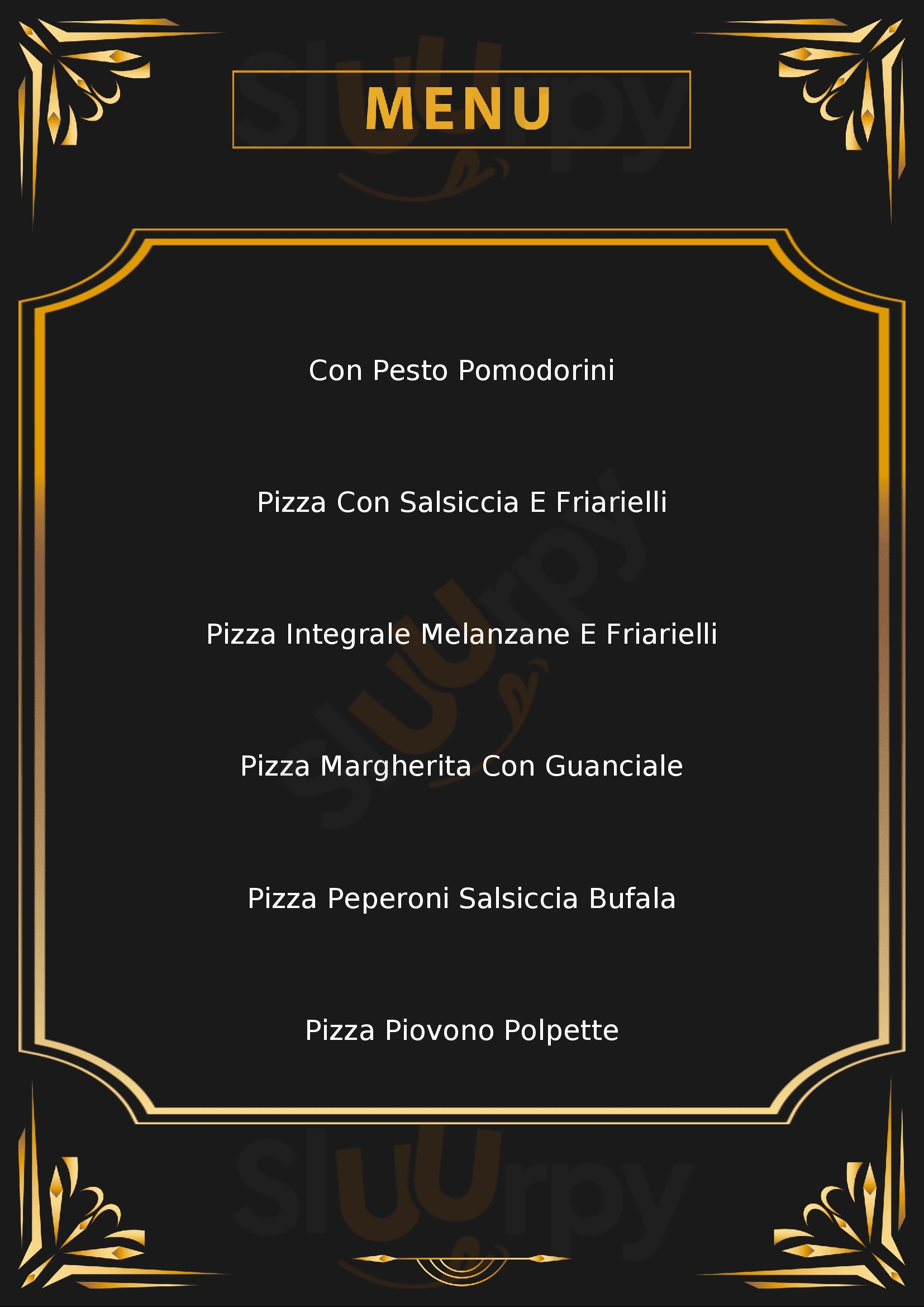 PIE Pizza Italiana Express Arese menù 1 pagina