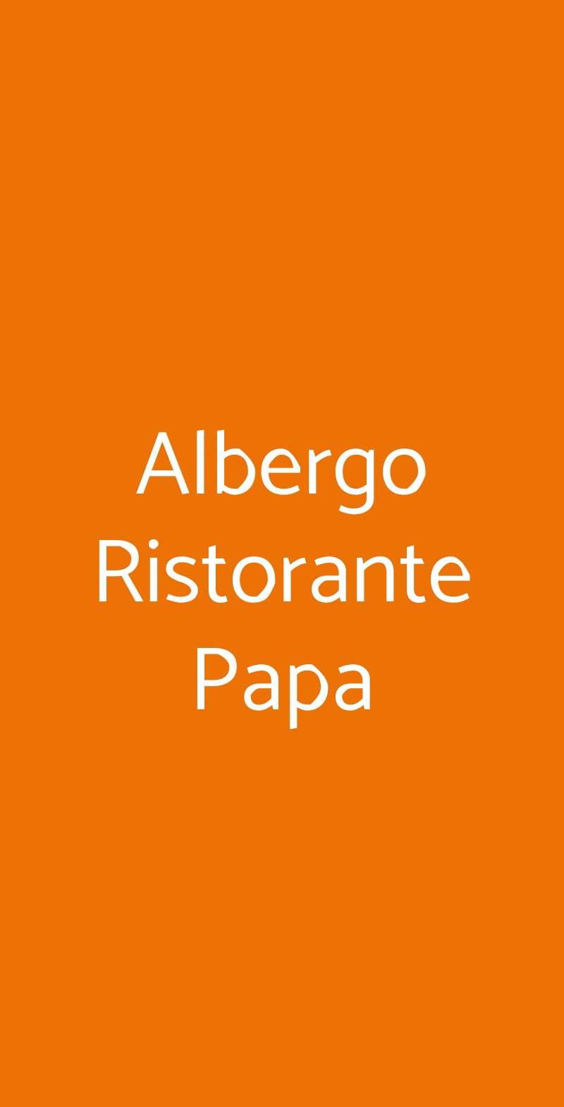 Albergo Ristorante Papa Osio Sotto menù 1 pagina