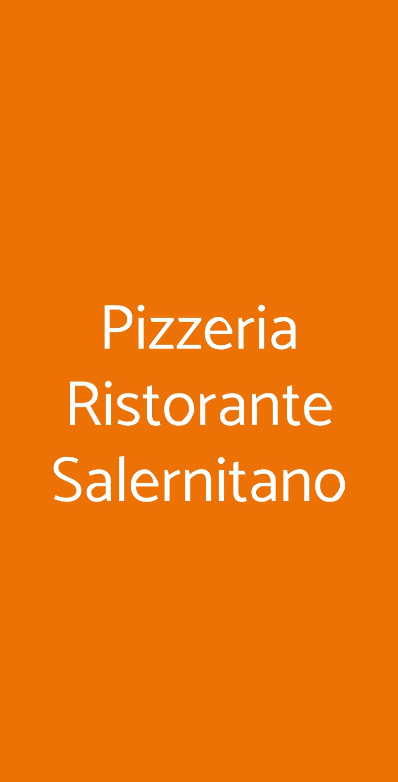 Pizzeria Ristorante Salernitano Milano menù 1 pagina