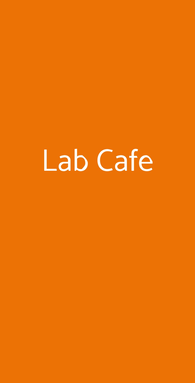 Lab Cafe Milano menù 1 pagina