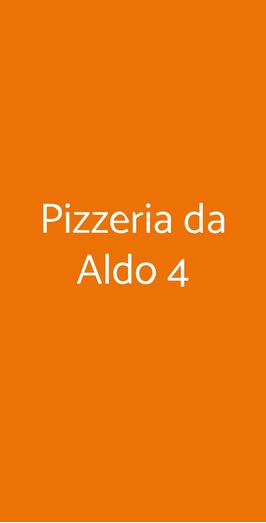 Pizzeria Da Aldo 4, Meda
