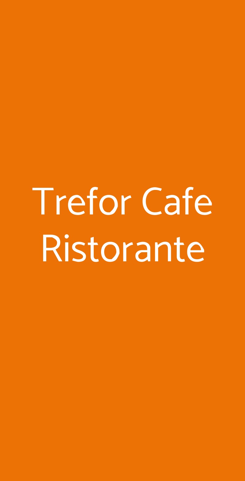 Trefor Cafe Ristorante San Donato Milanese menù 1 pagina