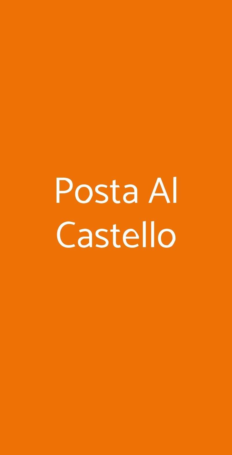 Posta Al Castello Gromo menù 1 pagina