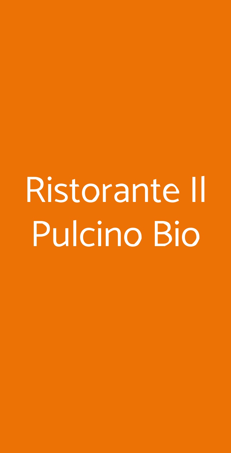 Ristorante Il Pulcino Bio Cernusco sul Naviglio menù 1 pagina