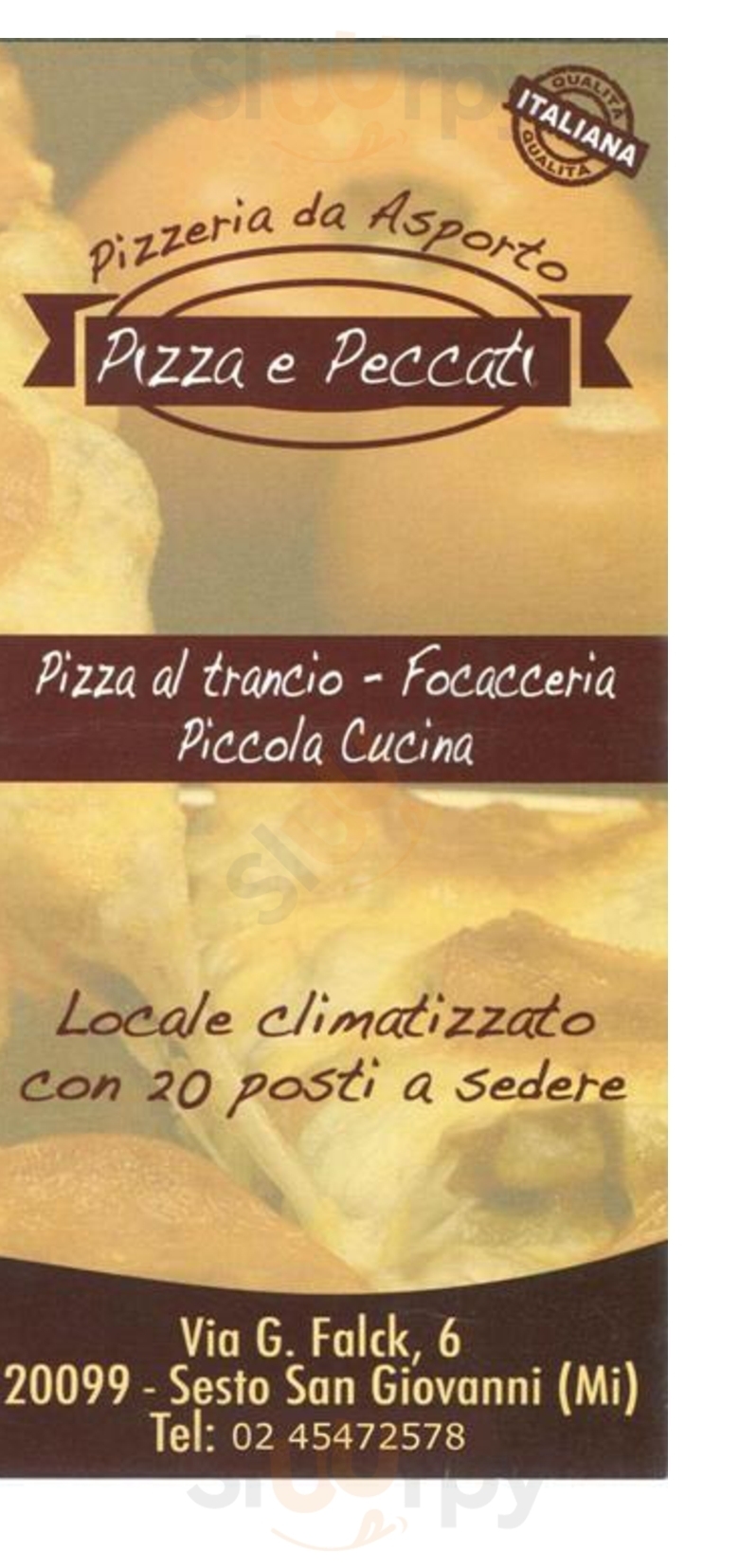 Pizza e Peccati Sesto San Giovanni menù 1 pagina