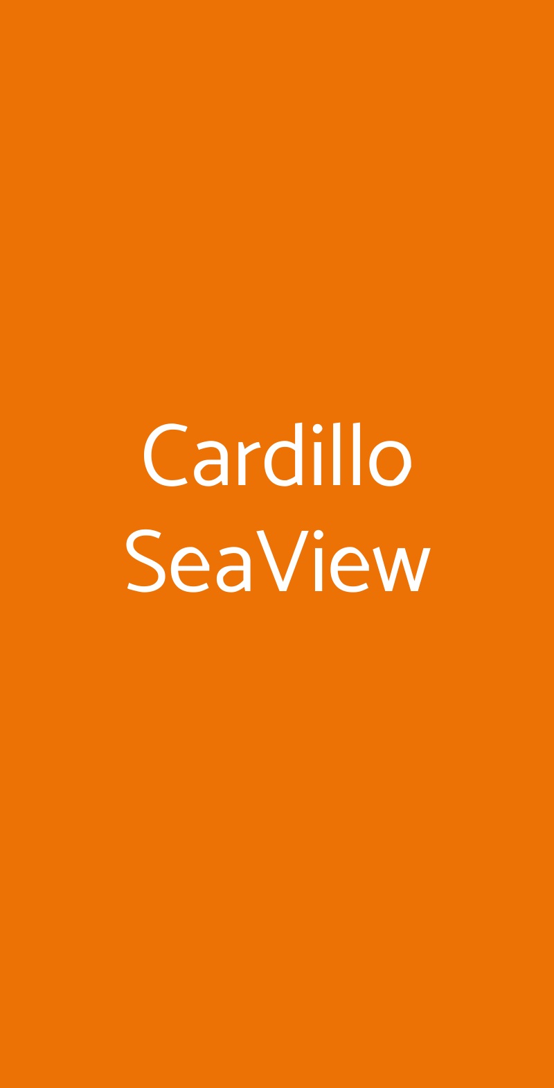 Cardillo SeaView Massa Lubrense menù 1 pagina