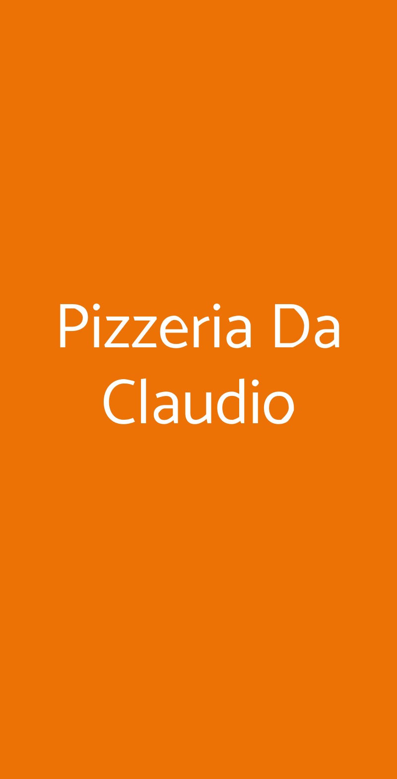 Pizzeria Da Claudio, Basiano