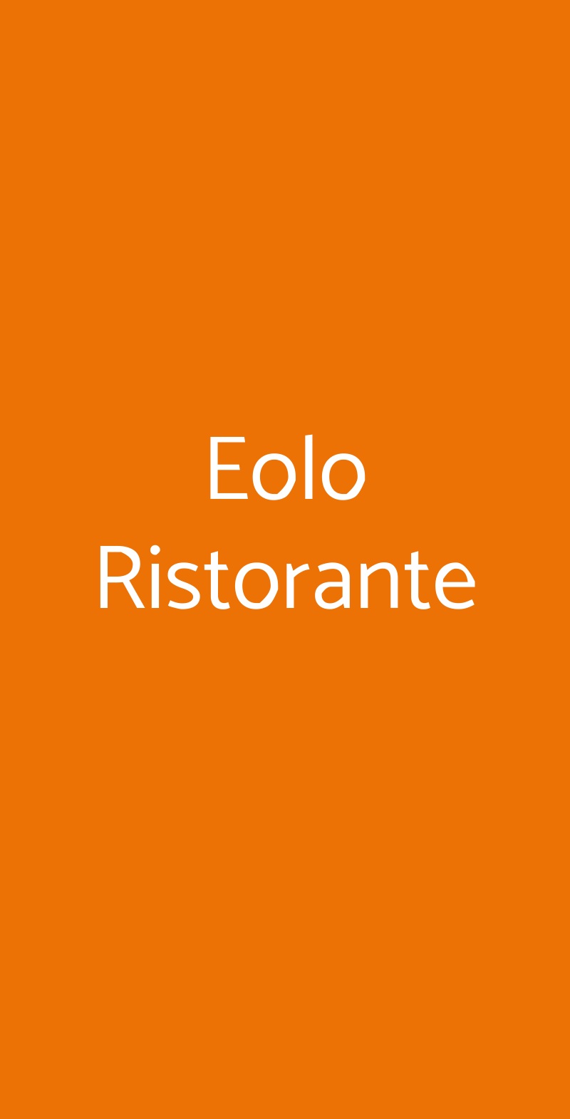 Eolo Ristorante San Donato Milanese menù 1 pagina