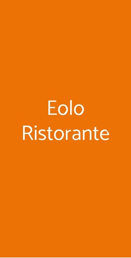 Eolo Ristorante, San Donato Milanese