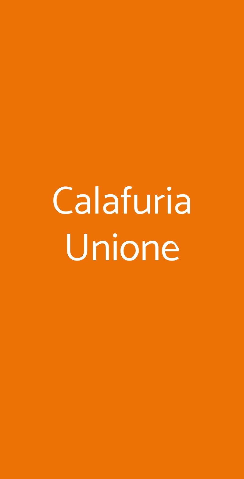 Calafuria Unione Milano menù 1 pagina