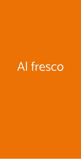 Al Fresco, Milano