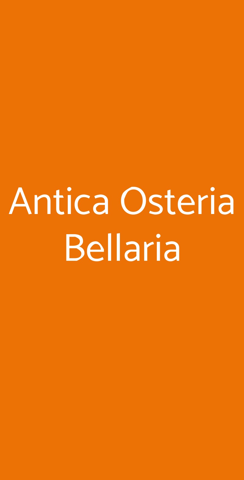 Antica Osteria Bellaria Vernate menù 1 pagina