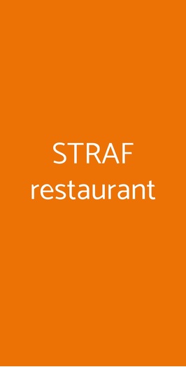 Straf Restaurant, Milano