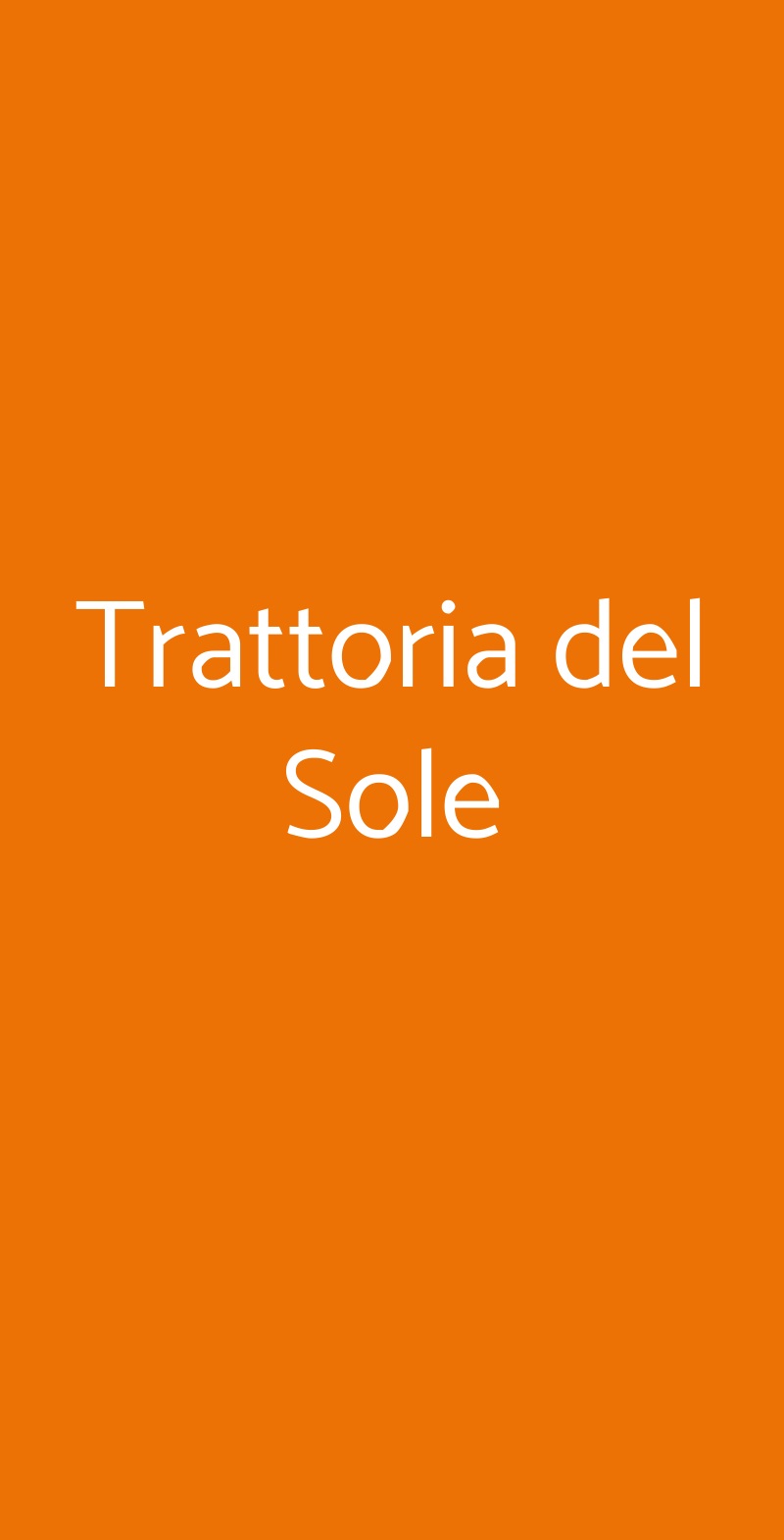 Trattoria del Sole Fiorano al Serio menù 1 pagina