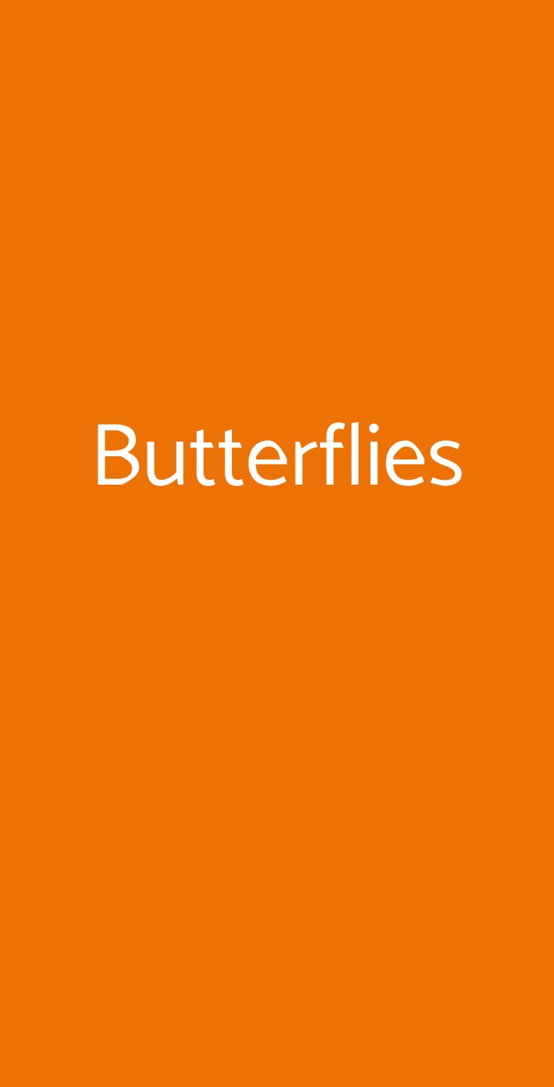 Butterflies Trecase menù 1 pagina