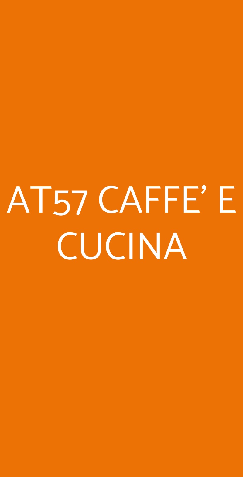 AT57 CAFFE' E CUCINA Cologno Monzese menù 1 pagina