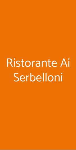 Ristorante Ai Serbelloni, Pregnana Milanese
