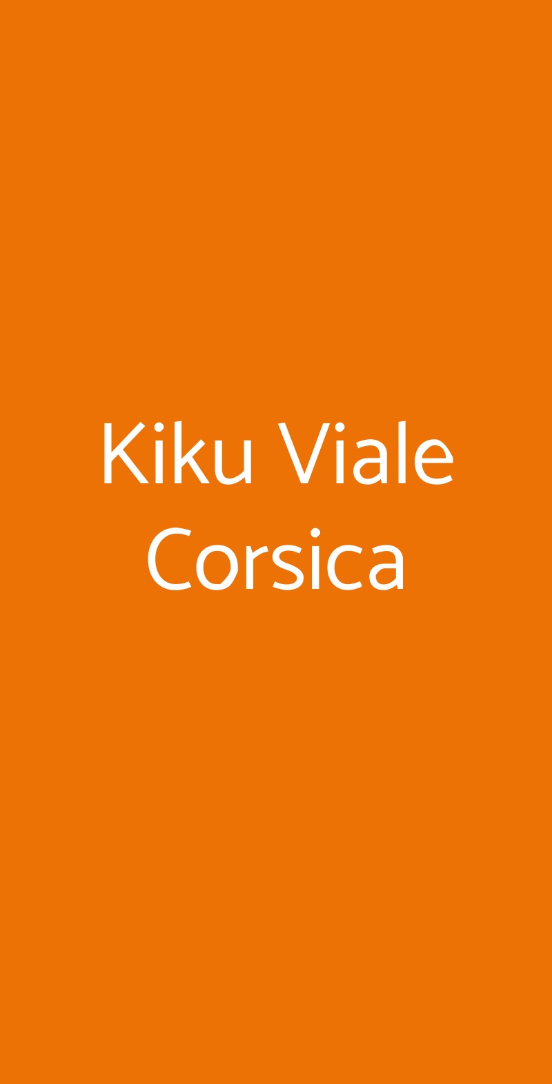 Kiku Viale Corsica Milano menù 1 pagina