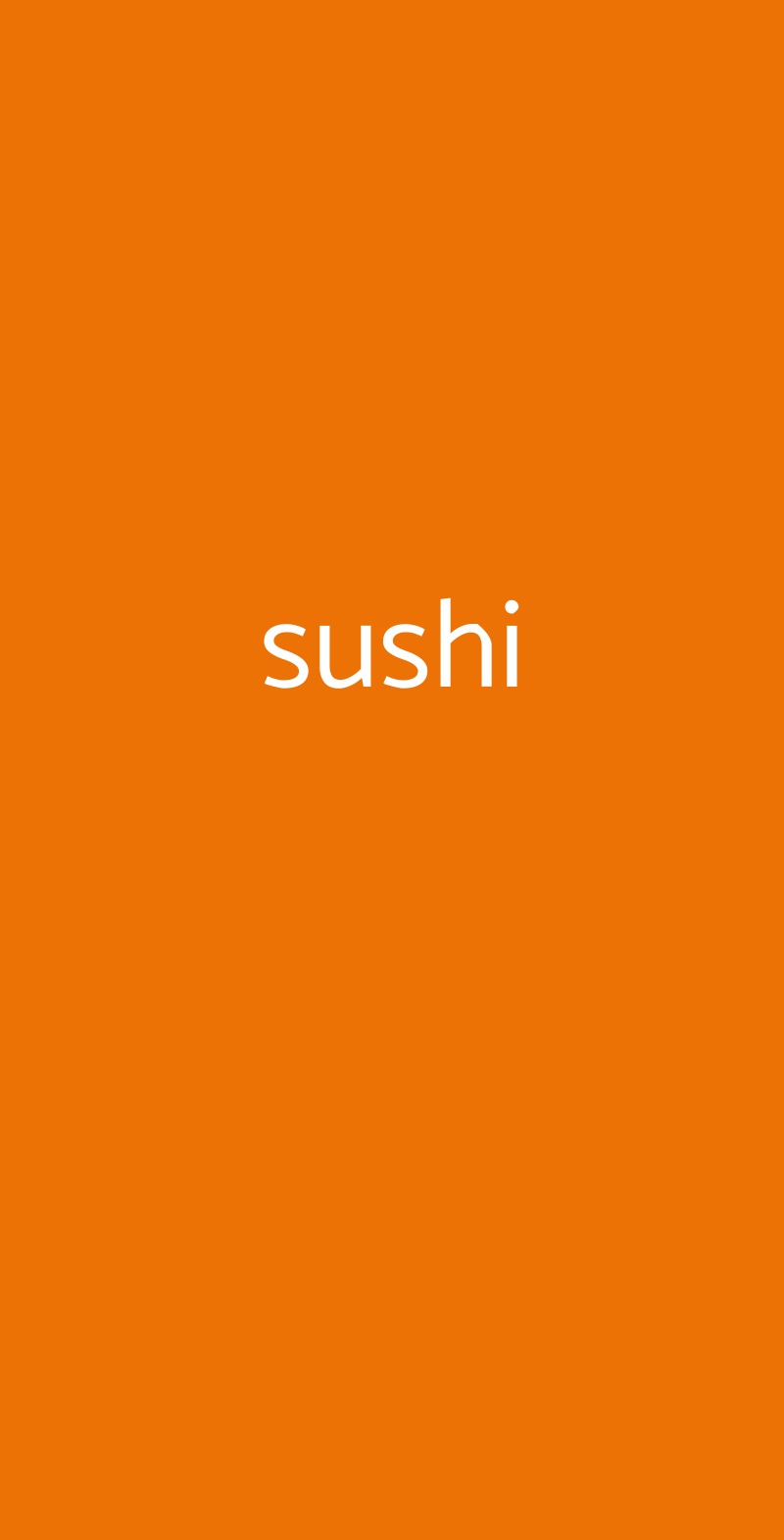 sushi Milano menù 1 pagina