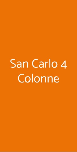 San Carlo 4 Colonne, Tribiano