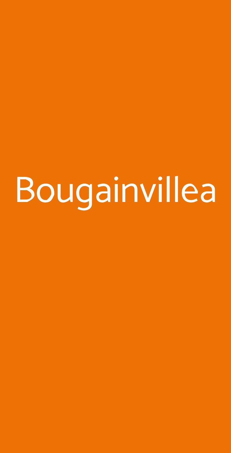 Bougainvillea Sorrento menù 1 pagina