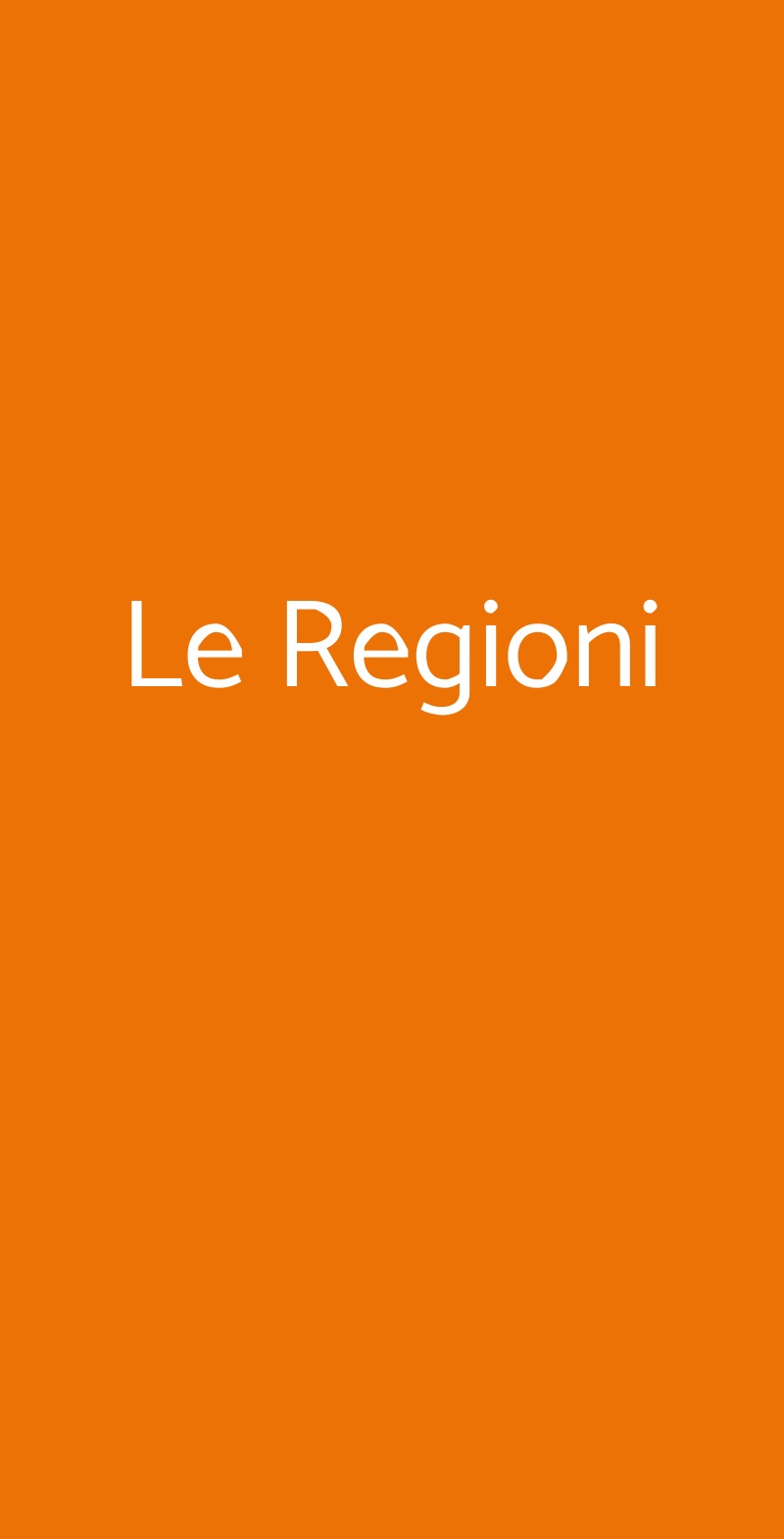 Le Regioni Milano menù 1 pagina