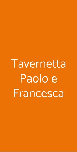 Tavernetta Paolo E Francesca, Gradara