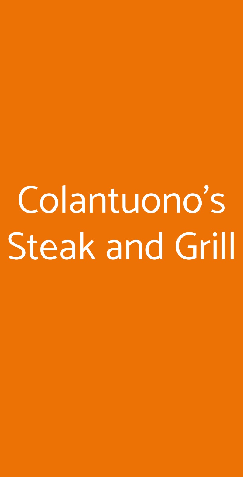 Colantuono's Steak and Grill Napoli menù 1 pagina