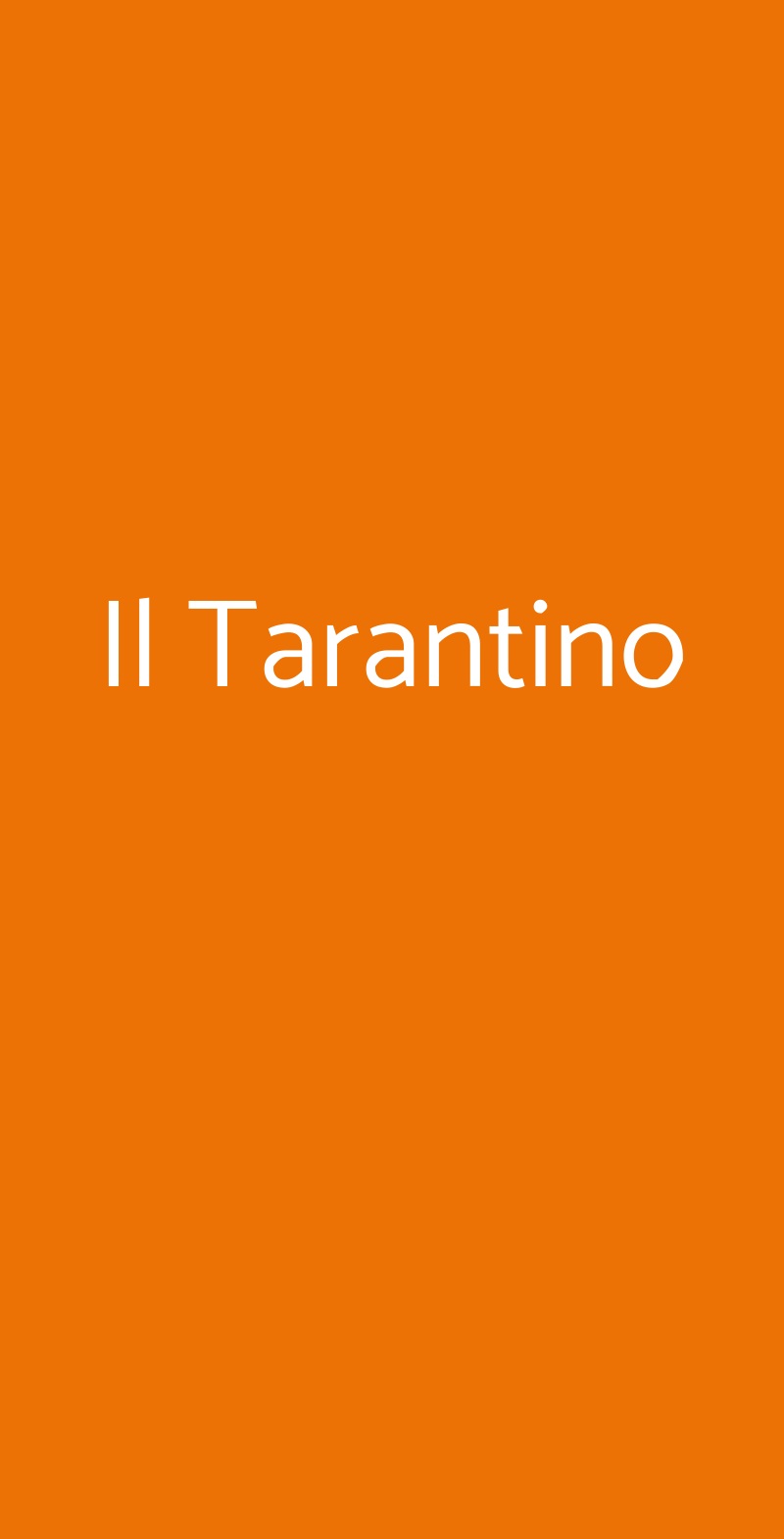 Il Tarantino Corridonia menù 1 pagina