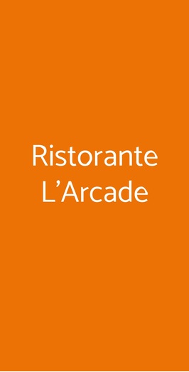 Ristorante L'arcade, Porto San Giorgio