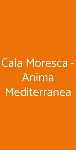 Cala Moresca - Anima Mediterranea, Bacoli