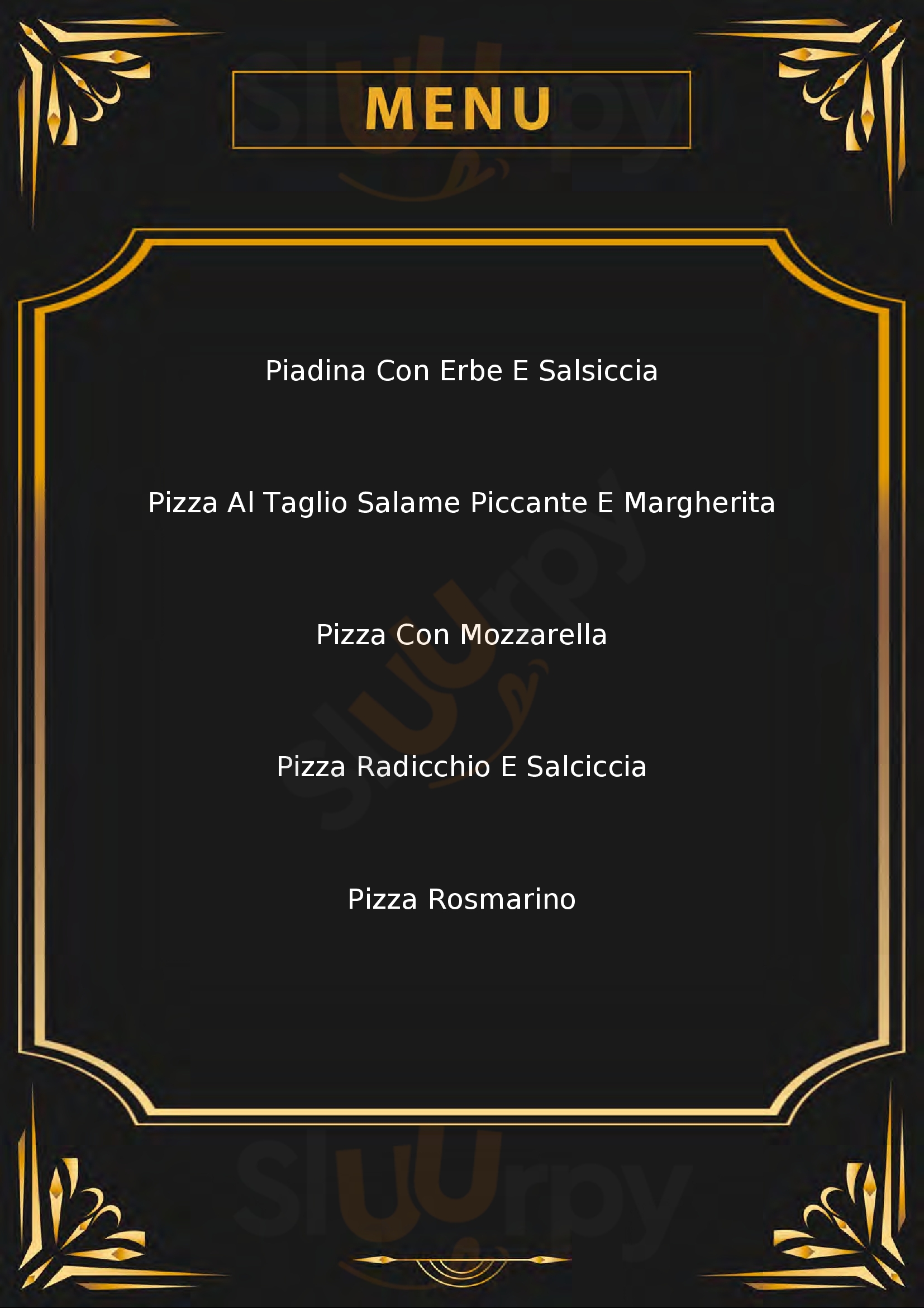 Pizzeria Fridy Pesaro menù 1 pagina