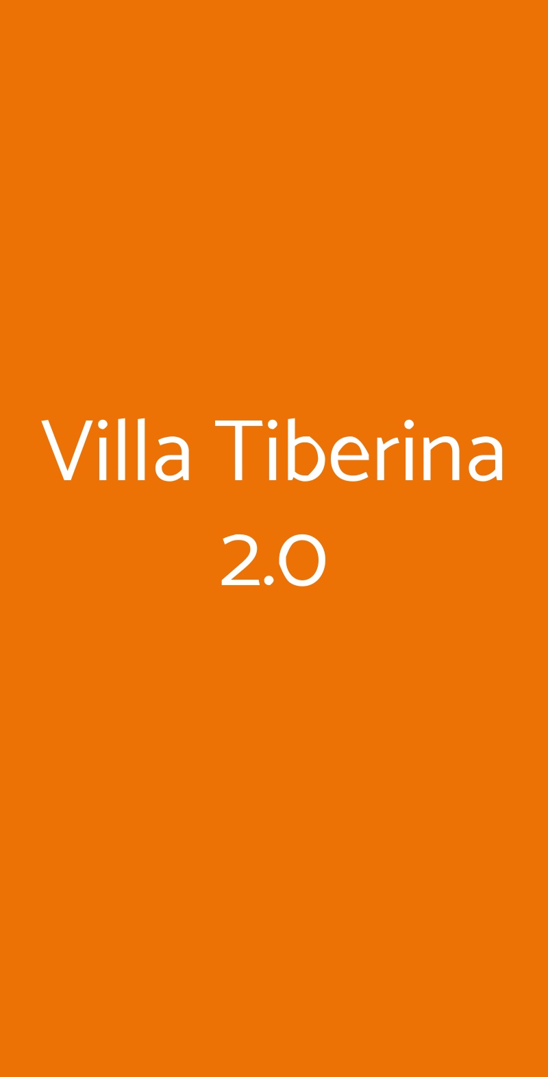 Villa Tiberina 2.0 San Benedetto Del Tronto menù 1 pagina