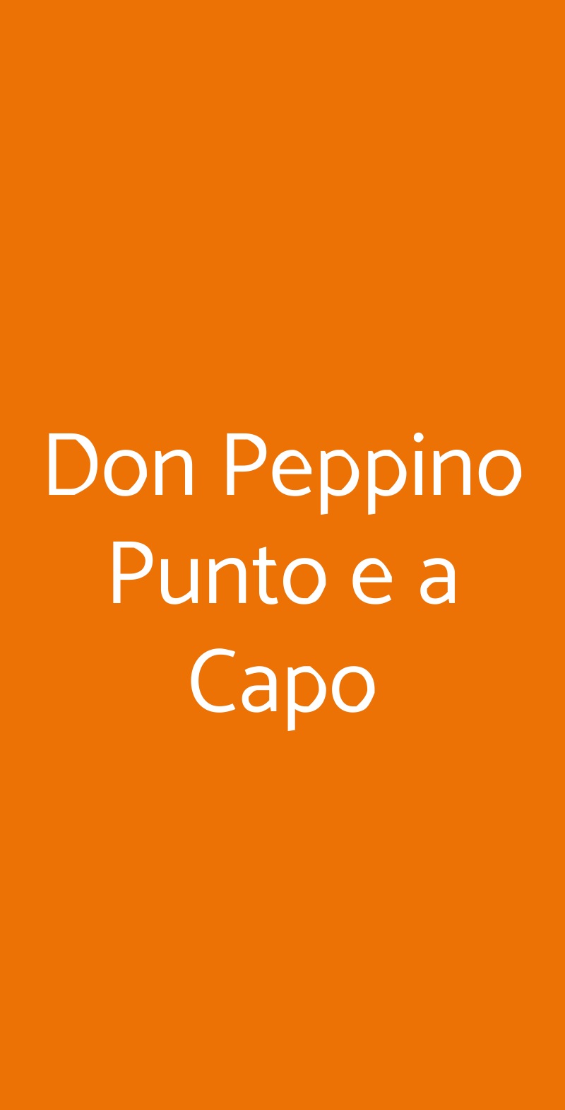 Don Peppino Punto e a Capo Campobasso menù 1 pagina