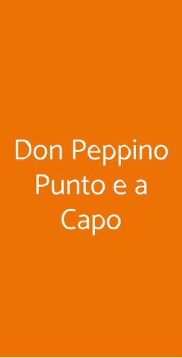 Don Peppino Punto E A Capo, Campobasso
