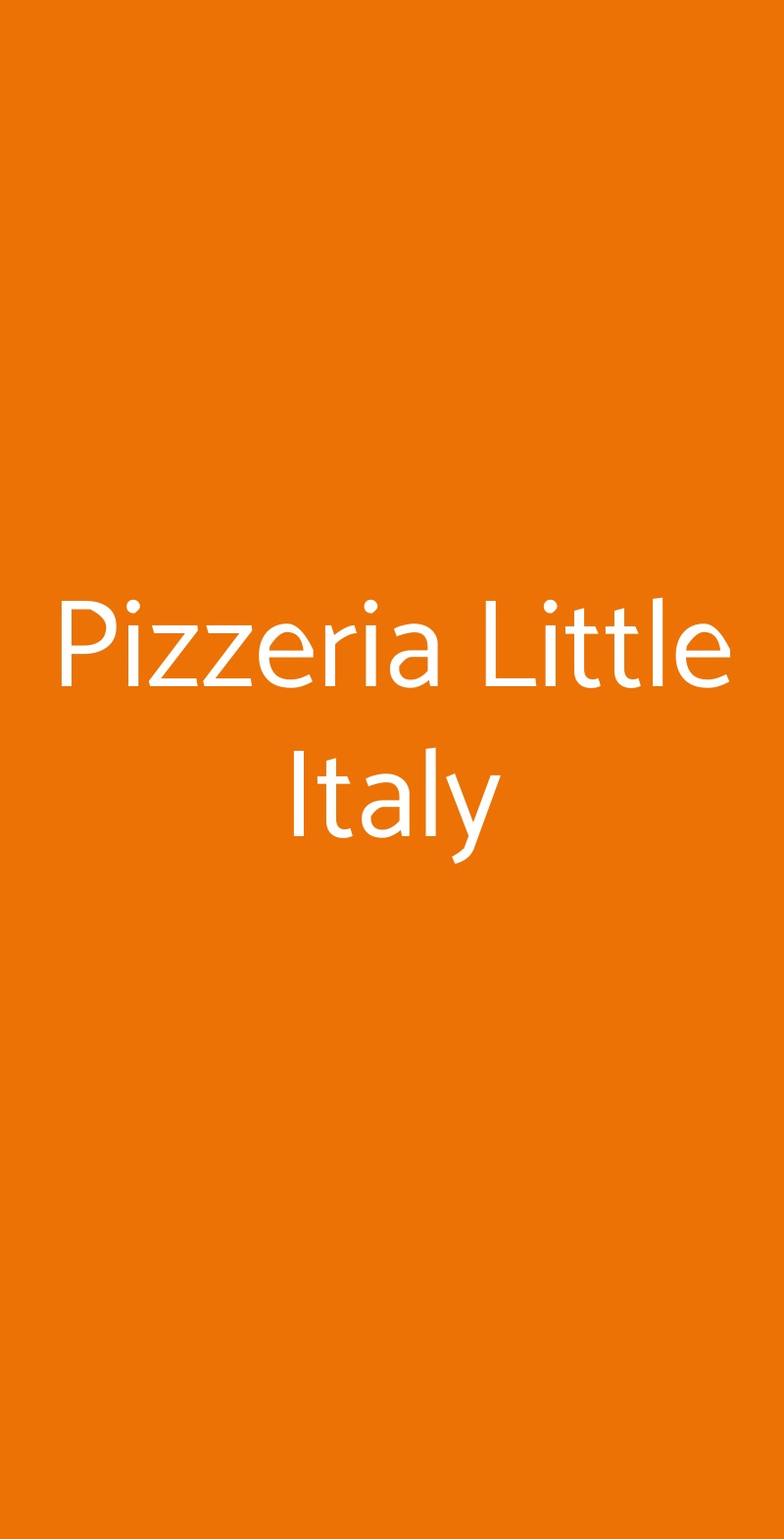 Pizzeria Little Italy Campobasso menù 1 pagina