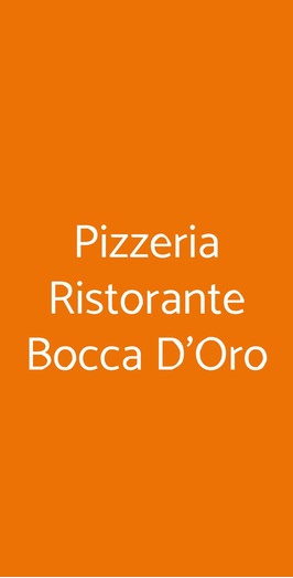 Pizzeria Ristorante Bocca D'oro, Termoli
