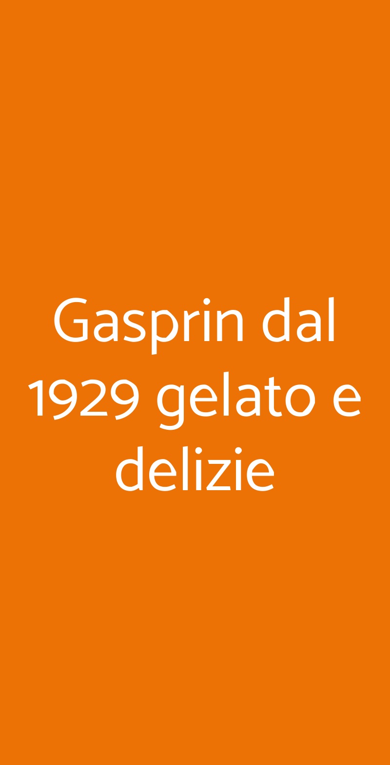 Gasprin dal 1929 gelato e delizie Torino menù 1 pagina